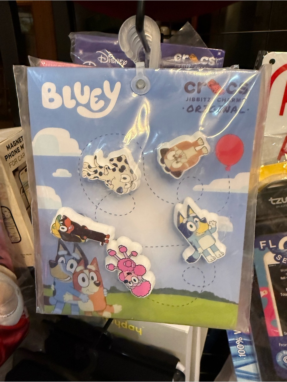 Character Jibbitz Charm Pack - Blue, Pink, White